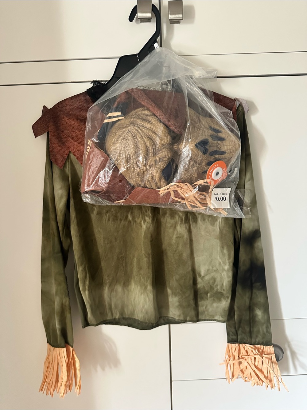 Zombie Scarecrow Boys 8-10 Costume NWT
